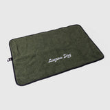 A large My Place dog bed in Colorado Sky color on a light grey background