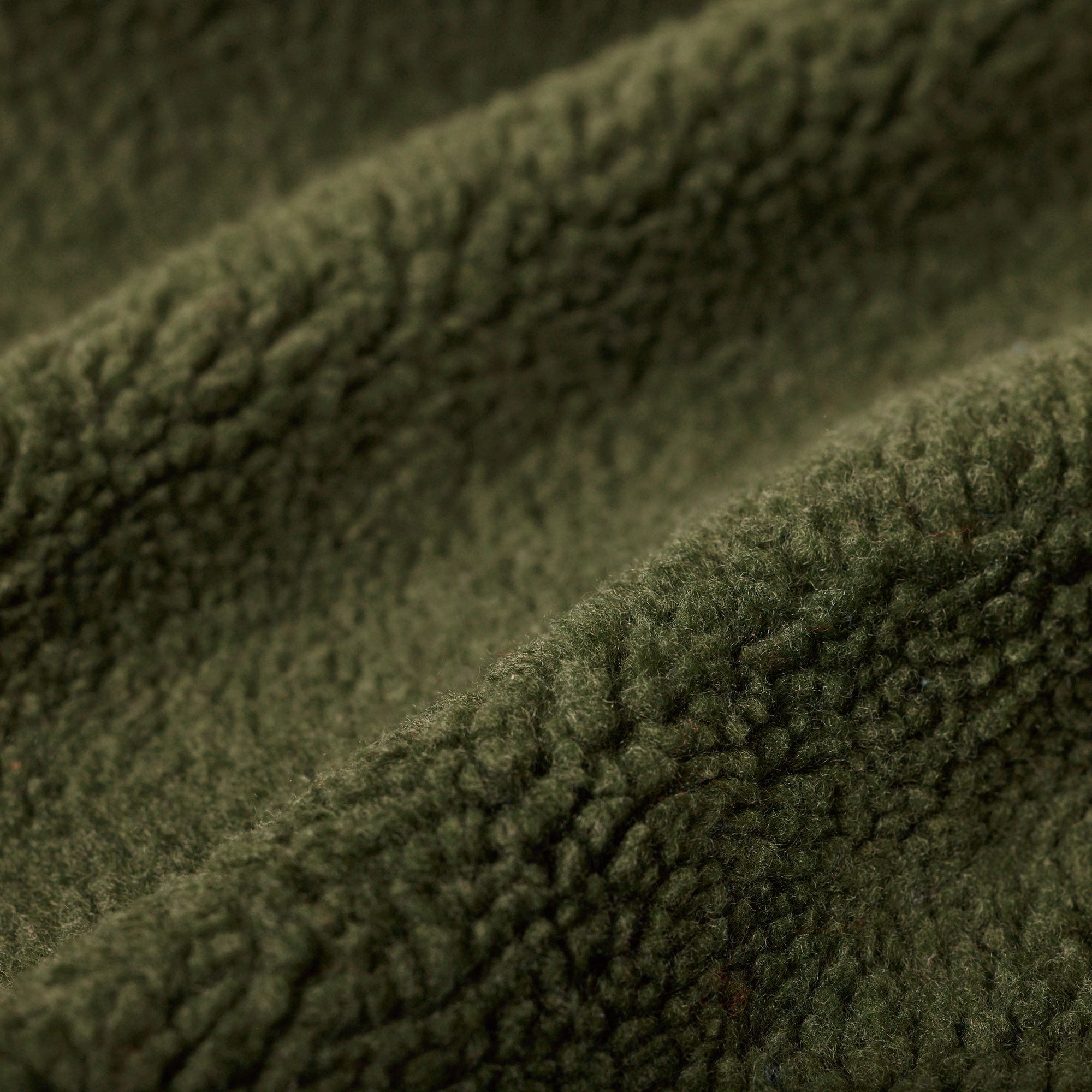 Close-up of the sherpa fleece top of the Ponderosa Pine colored My Place