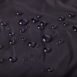Water droplets on the bottom waterproof nylon side of a My Place dog bed