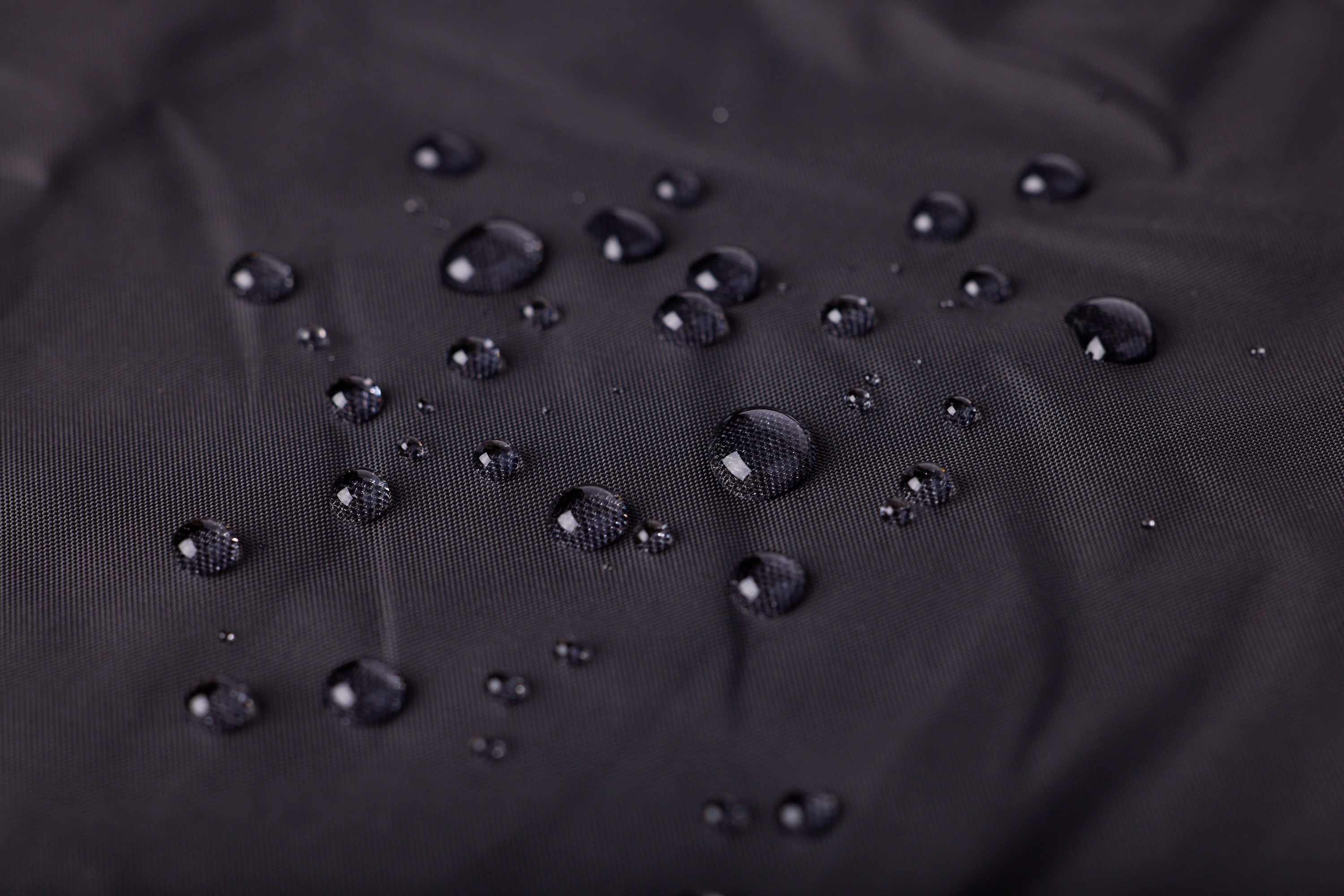Close up showing the waterproof nylon fabric bottom side of the My Place packable dog bed